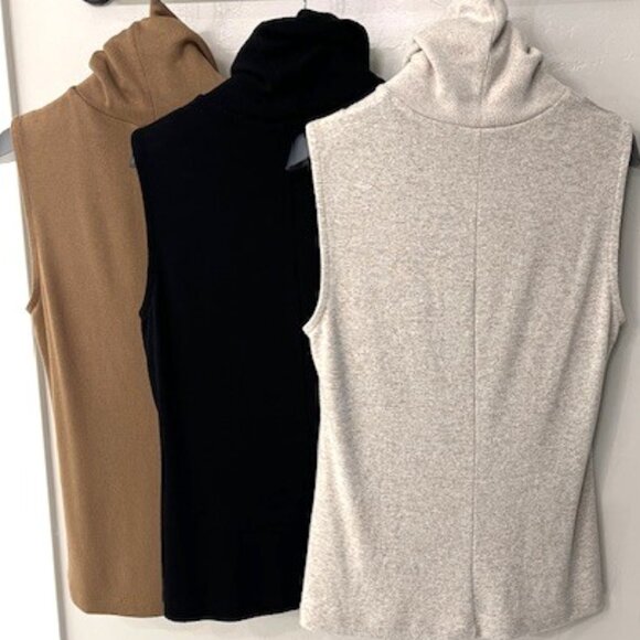 Lot of 3 Soft Luxe Turtleneck Tanks - Picture 2 of 9
